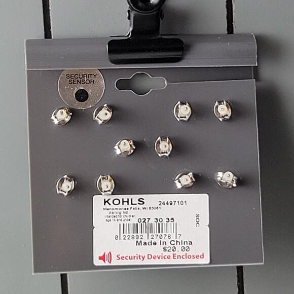 Multi-Set Earrings Clear Faux Crystal New on Card Rhinestone Dangle Hoop Studs - Picture 11 of 11